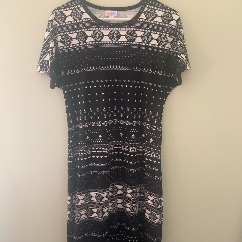 Gorgeous Aztec Lularoe Maria Dress